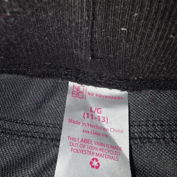 Black Camo No Boundaries Denim Jeggins size Lg (11-13) - Picture 4 of 11